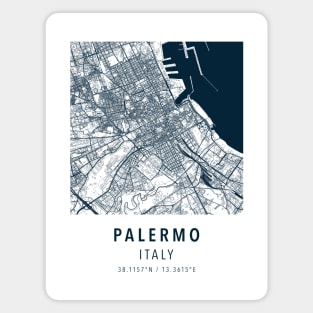 palermo simple map Magnet